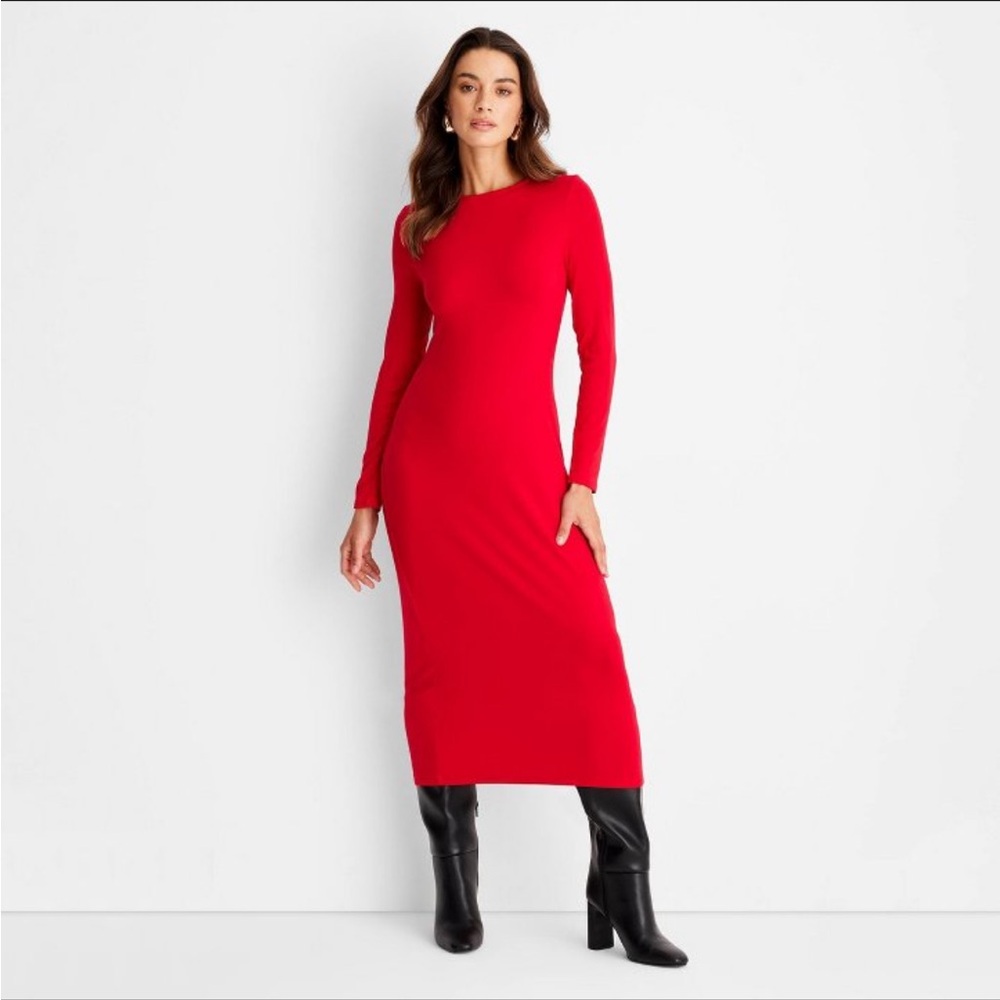 NWT women’s long sleeve maxi dress